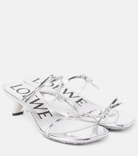 Petal metallic leather sandals - Loewe - Modalova