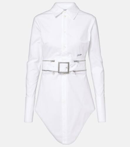 Belted cotton-blend shirt dress - Jean Paul Gaultier - Modalova