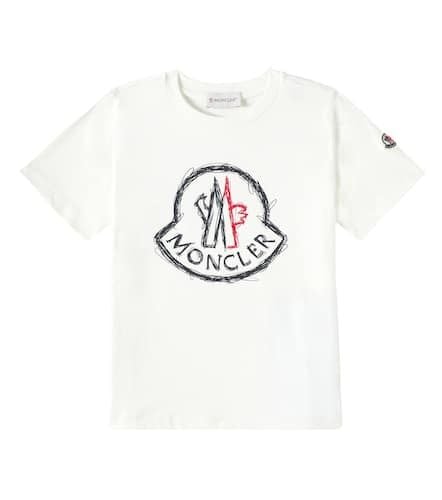 Logo cotton jersey T-shirt - Moncler Enfant - Modalova