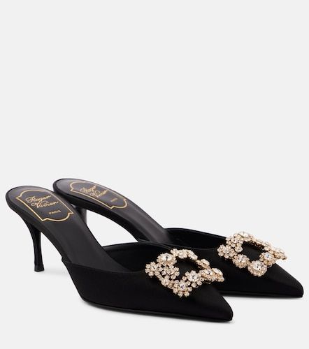 Mules Efflorescence 65 de satén adornados - Roger Vivier - Modalova