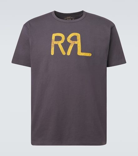 T-shirt in jersey di cotone con logo - RRL - Modalova