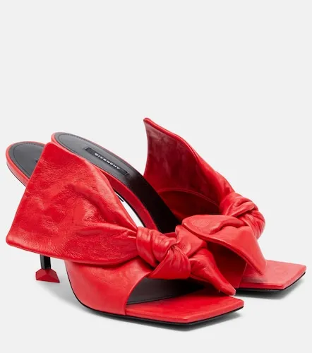 Givenchy Boudoir Bow leather mules - Givenchy - Modalova