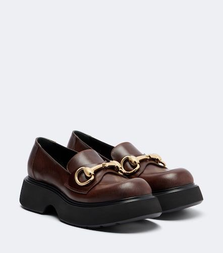 Mocasines Brittany de piel con Horsebit - Gucci - Modalova