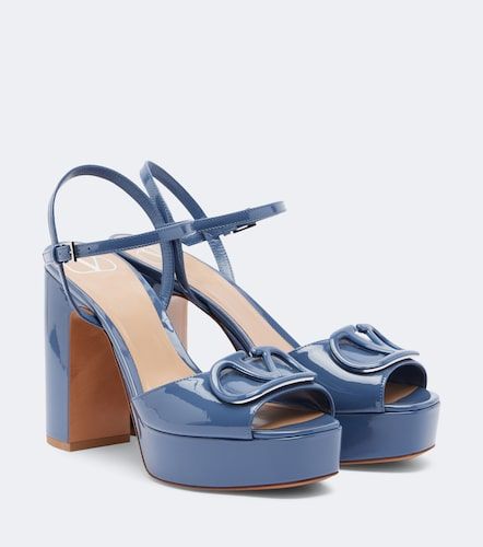 VLogo patent leather platform sandals - Valentino Garavani - Modalova