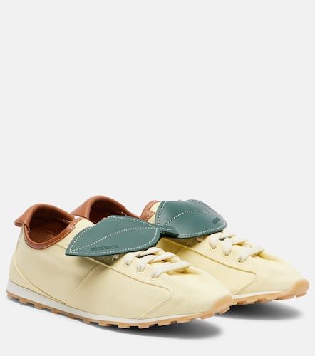 Tennis leather-trimmed canvas sneakers - Jacquemus - Modalova