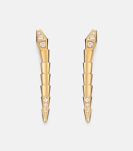 Serpenti Viper 18kt drop earrings with diamonds - Bvlgari - Modalova