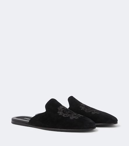 Embroidered suede mules - Dolce&Gabbana - Modalova
