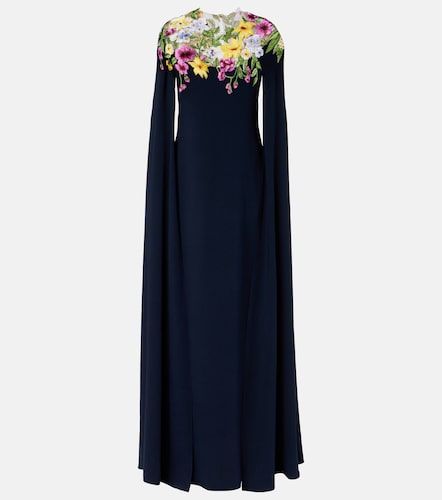 Bestickte Robe aus einem Seidengemisch - Oscar de la Renta - Modalova