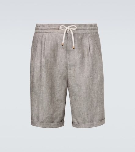 Brunello Cucinelli Shorts de lino - Brunello Cucinelli - Modalova