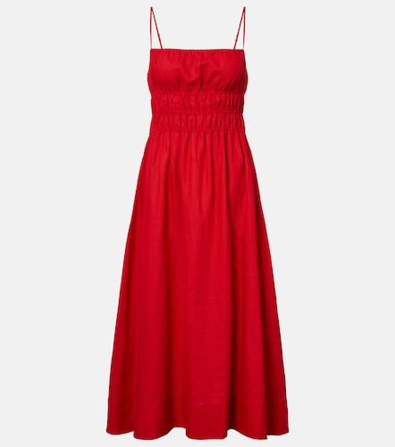 Staud Midikleid Ayla aus Leinen - Staud - Modalova