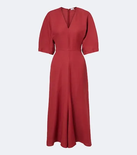Gathered midi dress - Brunello Cucinelli - Modalova