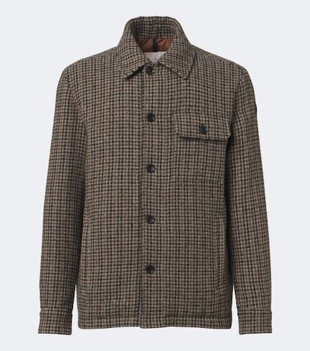 Wool-blend tweed field jacket - Moncler - Modalova