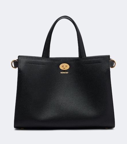 Check Small leather top-handle bag - Burberry - Modalova