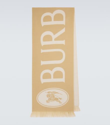 Burberry Bufanda de lana con logo - Burberry - Modalova