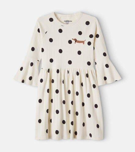 Vestido en mezcla de algodón con lunares - Mini Rodini - Modalova