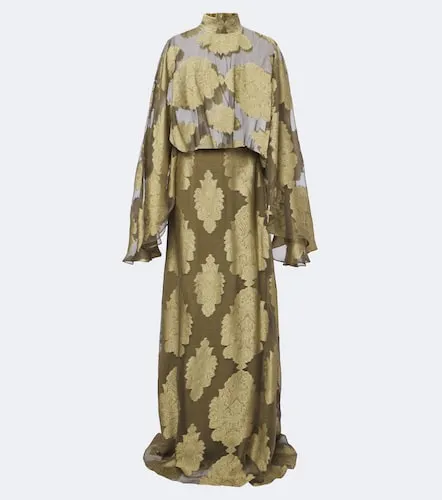 Chimera jacquard silk chiffon gown - Taller Marmo - Modalova
