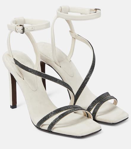 Verzierte Sandalen aus Leder - Brunello Cucinelli - Modalova