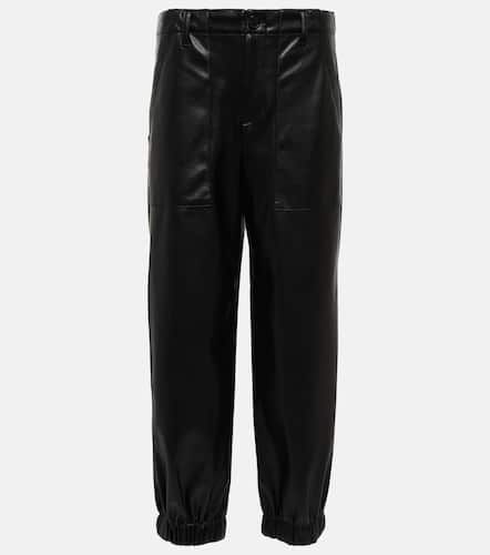 Mid-rise tapered faux leather pants - Velvet - Modalova