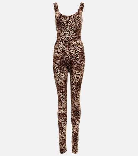 Leopard-print jersey jumpsuit - Alexandre Vauthier - Modalova