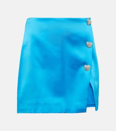 Crystal-embellished satin miniskirt - Self-Portrait - Modalova
