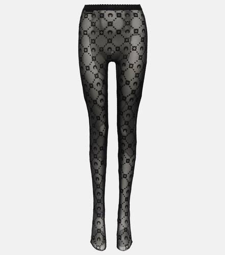 Crescent Moon jacquard tights - Marine Serre - Modalova