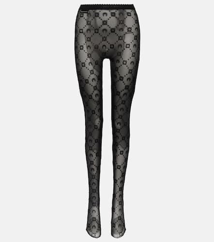 Crescent Moon jacquard tights - Marine Serre - Modalova