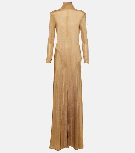 Vestido de fiesta de jersey con cuello alto - Tom Ford - Modalova