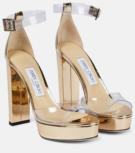 Albi 120 PVC and leather platform sandals - Jimmy Choo - Modalova