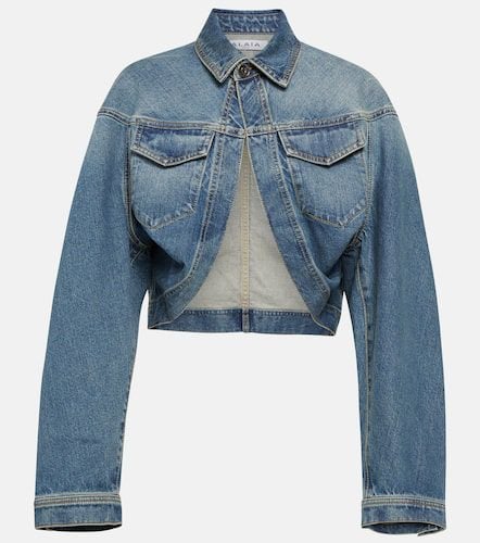 AlaÃ¯a Cropped denim jacket - Alaia - Modalova