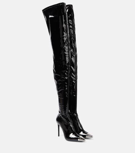 Patent over-the-knee boots - David Koma - Modalova