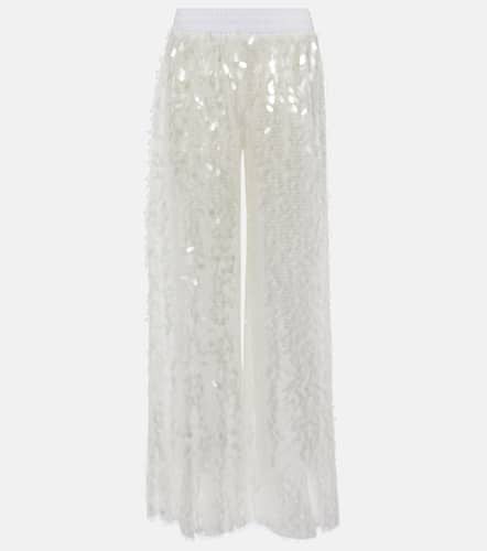 Sequined straight pants - Norma Kamali - Modalova