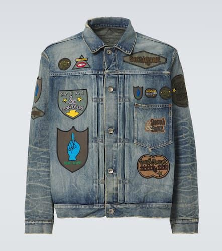 Sacai x Mark Gonzales denim jacket - Sacai - Modalova