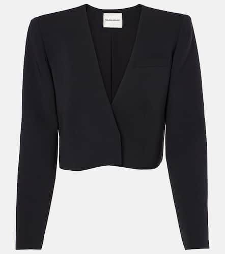 Cropped silk and wool jacket - Roland Mouret - Modalova