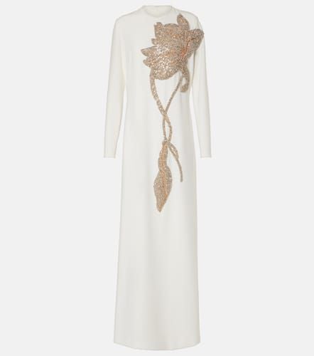 Embellished crÃªpe gown - Costarellos - Modalova