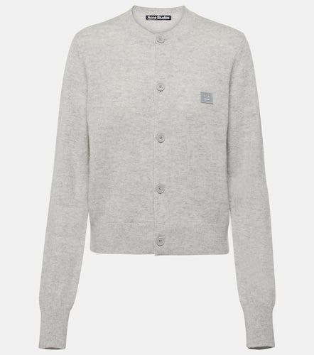 Face crewneck wool cardigan - Acne Studios - Modalova