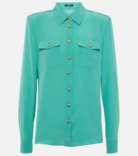 Silk CrÃªpe de Chine shirt - Balmain - Modalova