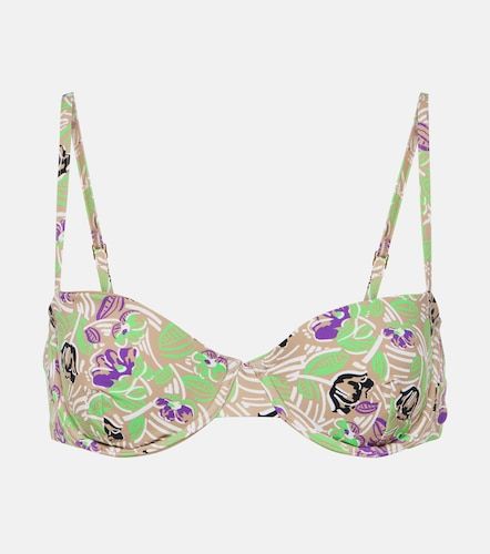 Top bikini con stampa floreale - Tory Burch - Modalova