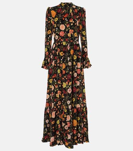 Visconti floral silk crÃªpe de chine maxi dress - La DoubleJ - Modalova