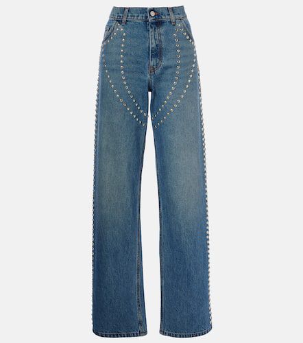 Studded low-rise wide-leg jeans - Stella McCartney - Modalova