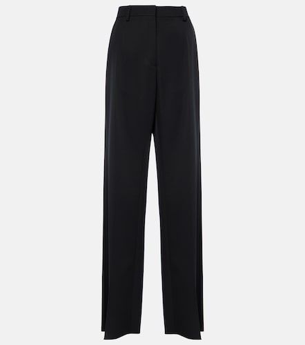 Pantalones rectos Grisaille de lana virgen - Valentino - Modalova