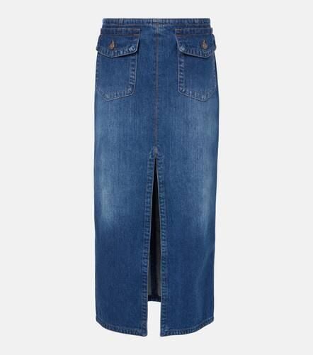 ChloÃ© Front-slit denim midi skirt - Chloe - Modalova