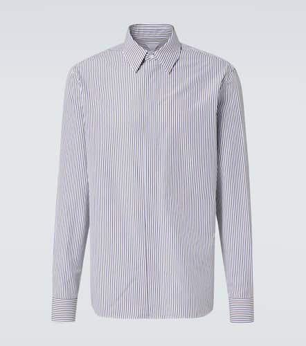 Striped cotton and linen shirt - Bottega Veneta - Modalova