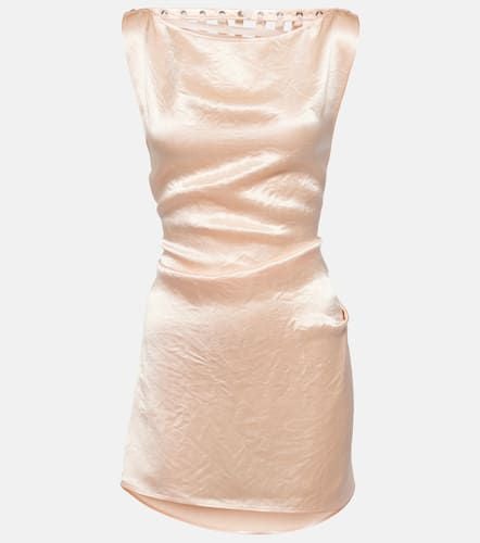 Deconstructed satin minidress - Jean Paul Gaultier - Modalova