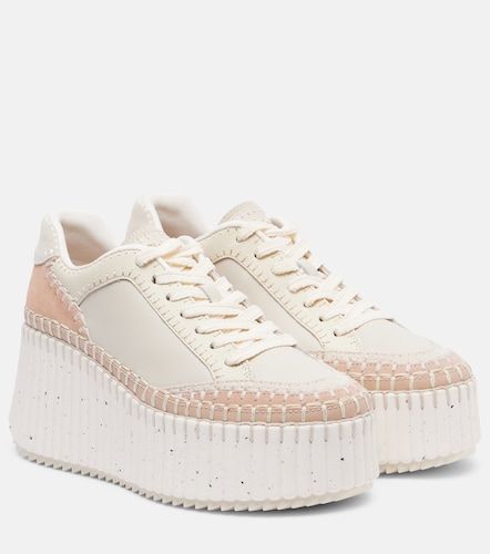 Chloé Sneakers Nama in pelle e mesh con zeppa - Chloe - Modalova
