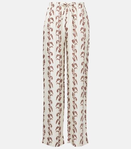 Pantaloni a gamba larga Aurelia in twill - Asceno - Modalova
