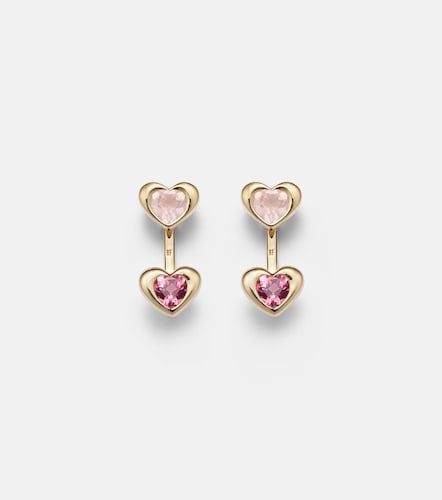 Orecchini in 14kt con tormaline e quarzo rosa - Roxanne First - Modalova