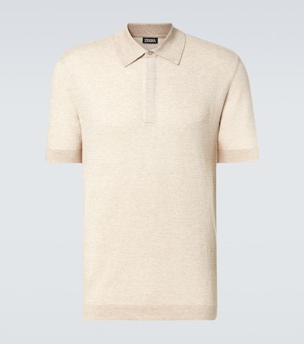 Zegna Polo in cotone, lino e seta - Zegna - Modalova