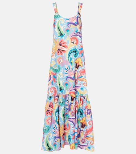 Printed cotton and silk maxi dress - Etro - Modalova