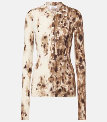 Printed cashmere and silk polo sweater - The Attico - Modalova