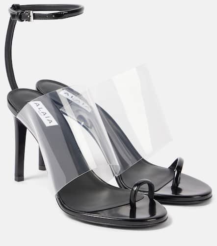 Alaïa Sandalen Plexi 90 mit Leder - Alaia - Modalova